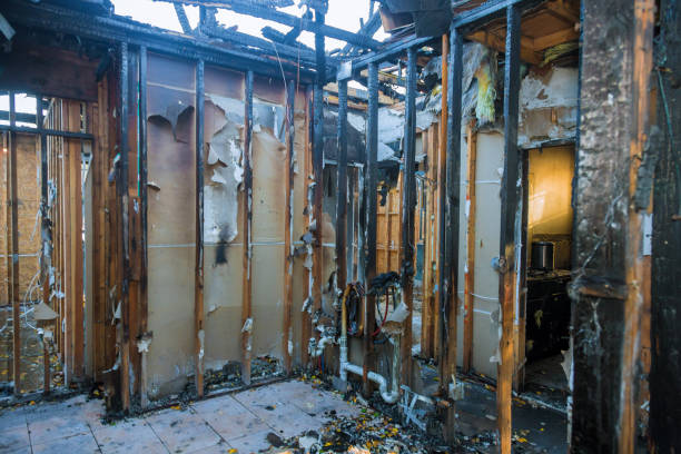 Professional Fire Damage Removal technician working in West Park, CA